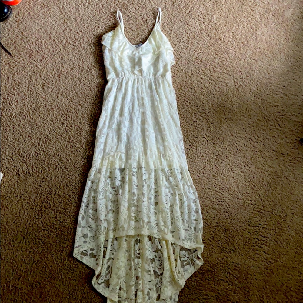 Laced White Dress